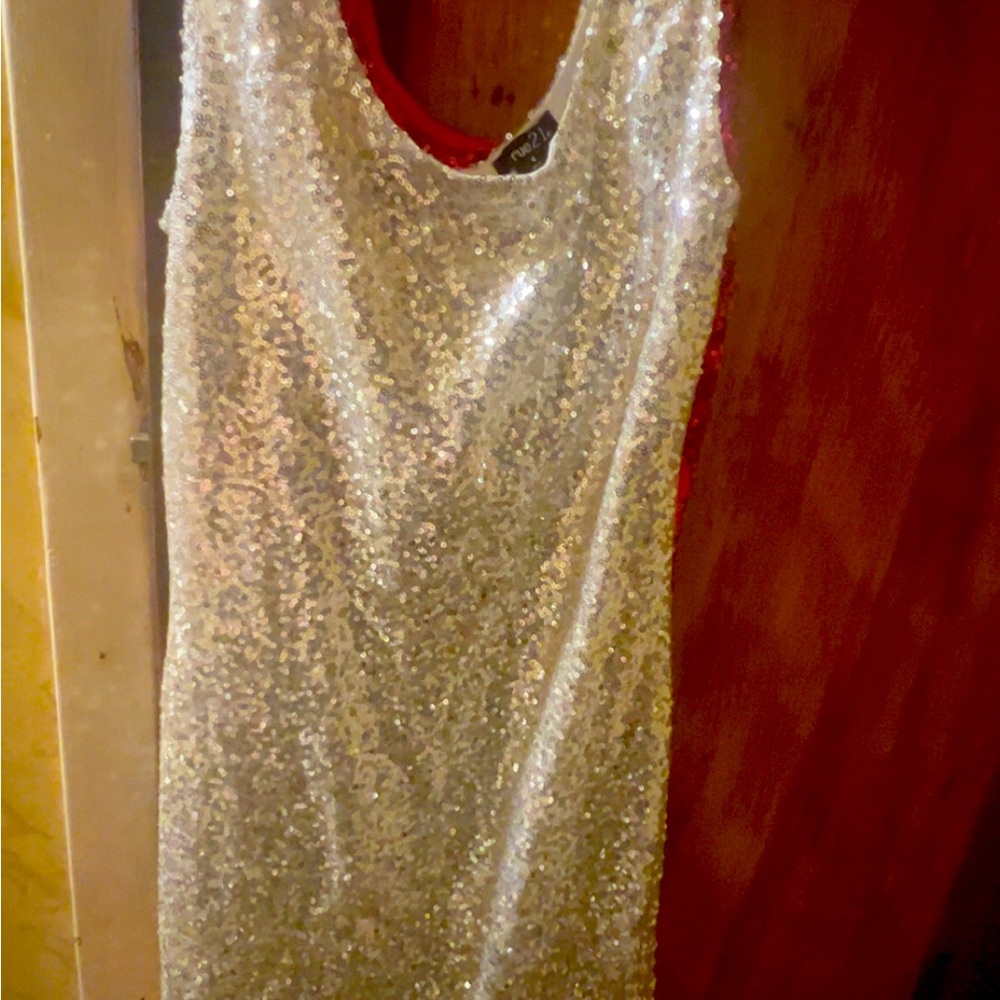 Rue21 Gold Sequin Top